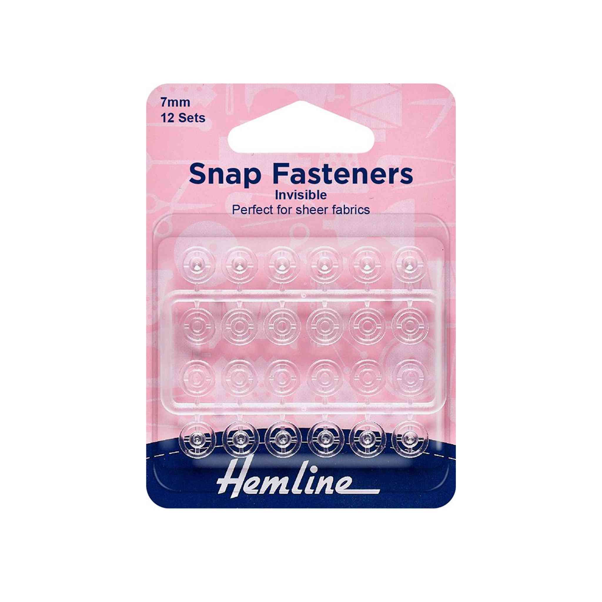 Hemline Kam Snaps - Navy – The Fabric Counter