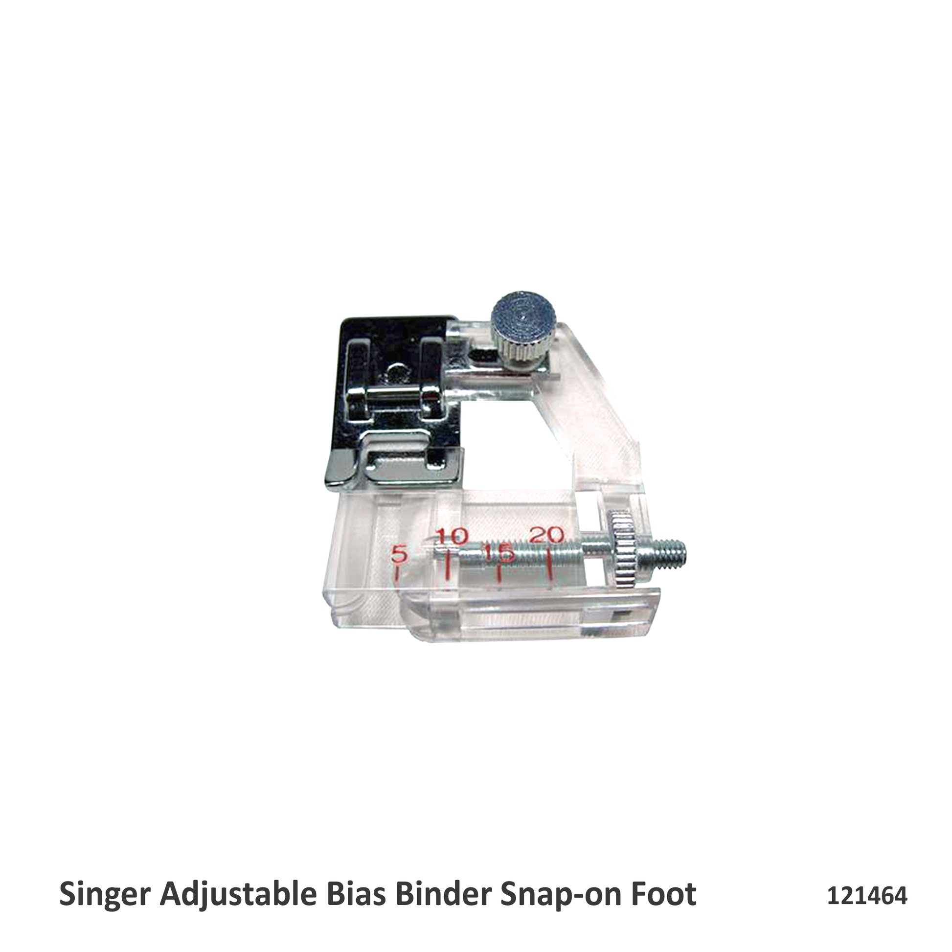 Adjustable Tape Bias Binder Foot All Low Shank Snap-On Singer